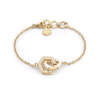 Philipp Plein PJREA16BU Legacy Bracelet pour femme en acier inoxydable IP doré