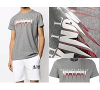 Philipp Plein Platinium Cut Statement Logo T-Shirt Col Rond Top Neuf XL