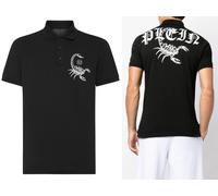 PHILIPP PLEIN Polo Shirt Scorpion Avec Logo Patch T-Shirt Nouvelle Saison 3XL