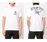 PHILIPP PLEIN Polo Shirt Scorpion Avec Logo Patch T-Shirt Nouvelle Saison S