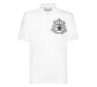 Philipp Plein - Polo Skull & Bones - Homme - Tops - Blanc - Taille: 4XL