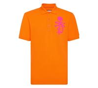 Philipp Plein - Polo Slim Fit Tête de Mort - Homme - Tops - Orange - Taille: M