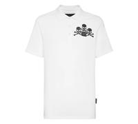 Philipp Plein - Polo SS Skull - Homme - Tops - Blanc - Taille: 2XL