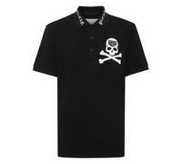 Philipp Plein - Polo T-Shirt Skull & Bones - Homme - Tops - Noir - Taille: 4XL