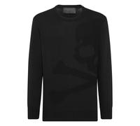 Philipp Plein - Pullover Round Neck Skull&Bones - Homme - Pulls - Noir - Taille: 3XL