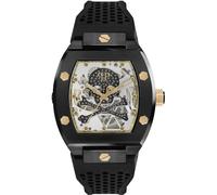 Montre Philipp Plein - Hommes - PWBAA0521 - Bracelet en Silicone Noir - Etanche 5 ATM