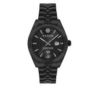 Philipp Plein Montre analogique à quartz pour homme en acier inoxydable, Noir - Pwmfa1125