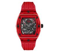 Philipp Plein Watches Montre à affichage analogique rouge foncé / noir, Taille One Size