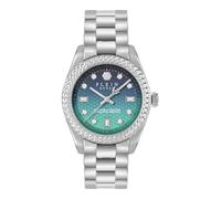 Philipp Plein Queen Supreme PW7FA0626 Montre analogique à quartz pour femme en acier inoxydable