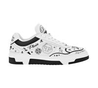 Philipp Plein - Rebel Studs Lo-Top Baskets - unisex - Chaussures - Blanc - Taille: 37 EU