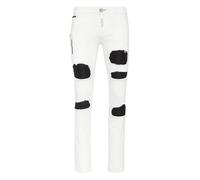 Philipp Plein - Rock Star Slim Fit Jeans - Homme - Jeans - Blanc - Taille: W38