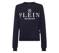 Philipp Plein - Round Neck LS Iconic SweaT-shirt - Femme - Sweatshirts et sweats à capuche - Bleu - Taille: 40 FR