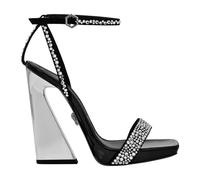 Philipp Plein - Sandale à une Bride en Nappa avec Strass - Femme - Chaussures - Noir - Taille: 35 EU