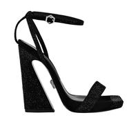 Philipp Plein - Sandales à Brides de Cheville Ornées de Cristaux - Femme - Chaussures - Noir - Taille: 38 EU