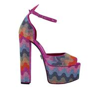 Philipp Plein - Sandales Plateformes à Cristaux Talons Hauts Vagues - Femme - Chaussures - Multicolore - Taille: 42 EU
