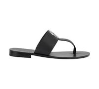 Philipp Plein - Sandales plates en cuir Hexagone - Homme - Chaussures - Noir - Taille: 40 EU