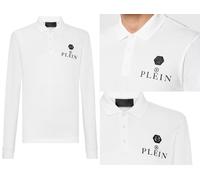 Philipp Plein Shirt Polo Cuir Pp Hexagone Patch Chemise T-Shirt Neuf 5XL