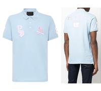 Philipp Plein Shirt Polo Ss Multi Tête de Mort Logo Chemise Polo T-Shirt DE XS