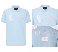 Philipp Plein Shirt Polo Ss Multi Tête de Mort Logo Chemise Polo T-Shirt S.