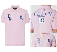 Philipp Plein Shirt Polo Ss Multi Tête de Mort Logo Chemise Polo T-Shirt XXL