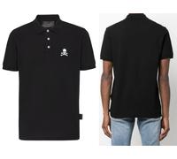 Philipp Plein Shirt Polo Ss Tête de Mort Logo Chemise Polo T-Shirt S