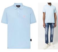 Philipp Plein Shirt Polo Ss Tête de Mort Logo Chemise Polo T-Shirt Top Nouveau