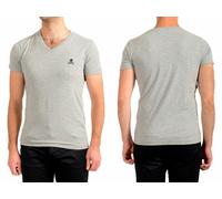 Philipp Plein Skull Coton Stretch Logo V Neck T-shirt Vêtements de Détente Haut