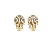 Philipp Plein - Skull Detail Earrings - Femme - Accessoires - Jaune - Taille: ONE Size