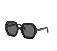 Philipp Plein Femme Philipp Plein SPP039S PLEIN FIRST LADY CHICAGO 700Y Lunettes de soleil Acétate Noir Gris Géométrique Normale