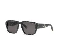 Philipp Plein - Lunettes de Soleil Noires Marbrées avec Verres Fumés - Homme - Accessoires - Noir - Taille: 55 MM