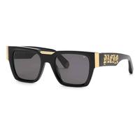 Philipp Plein SPP095M, Lunettes de soleil Homme, SHINY BLACK, 52