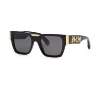 Philipp Plein Lunettes de soleil SPP095M Homme Acétate Noir brillant 52