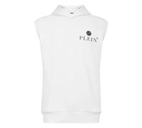 Philipp Plein - Sweat à capuche Sleeveless Basic - Homme - Sweatshirts et sweats à capuche - Blanc - Taille: L