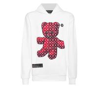 Philipp Plein - SweaT-shirt à capuche Teddy - Homme - Sweatshirts et sweats à capuche - Blanc - Taille: 2XL