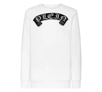Philipp Plein - SweaT-shirt LS Stones Gothic Plein - unisex - Sweatshirts et sweats à capuche - Blanc - Taille: 2XL