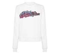 Philipp Plein - SweaT-shirt Ras du Cou Bombing Graffiti - Femme - Sweatshirts et sweats à capuche - Blanc - Taille: 44 FR