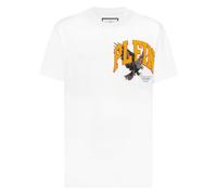 Philipp Plein - T-Shirt Col Rond Crystal Eagle Mini - Homme - Tops - Blanc - Taille: 2XL
