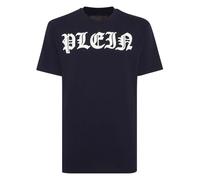 Philipp Plein - T-Shirt Col Rond Gothic - Homme - Tops - Bleu - Taille: 2XL