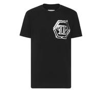 Philipp Plein - T-Shirt Col Rond MC PP Glass - Homme - Tops - Noir - Taille: 3XL
