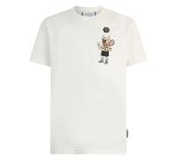 Philipp Plein - T-Shirt Col Rond Patch New York Tennis - Homme - Tops - Blanc - Taille: M