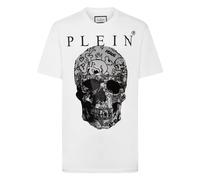 Philipp Plein - T-Shirt Col Rond Skull - Homme - Tops - Blanc - Taille: 4XL
