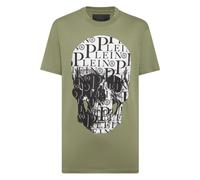 Philipp Plein - T-Shirt Col Rond Skull - Homme - Tops - Vert - Taille: 3XL
