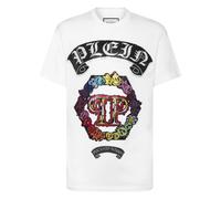Philipp Plein - T-Shirt Col Rond Smile - Homme - Tops - Blanc - Taille: 4XL