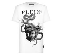 Philipp Plein - T-Shirt Col Rond Snake - Homme - Tops - Blanc - Taille: 3XL