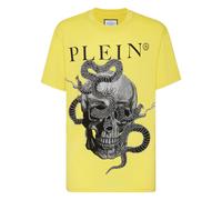 Philipp Plein - T-Shirt Col Rond Snake - Homme - Tops - Jaune - Taille: XS