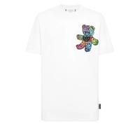 Philipp Plein - T-Shirt Col Rond Teddy Balloon - Homme - Tops - Blanc - Taille: 3XL