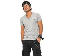 Philipp Plein T-Shirt Col V Skull Logo Stretch Slim Fit Coton Blanc Neuf L