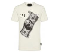 Philipp Plein - T-shirt en jersey Dollar - Homme - Tops - Blanc - Taille: M