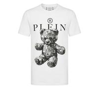 Philipp Plein - T-shirt en jersey Skull Teddy Dollar - Homme - Tops - Blanc - Taille: L