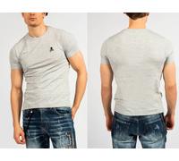 Philipp Plein T-Shirt Extensible Slim Fit Tête De Mort Logo Bleu M